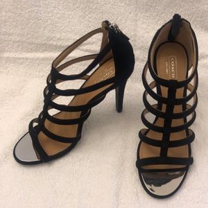 Coach leather gladiator heel